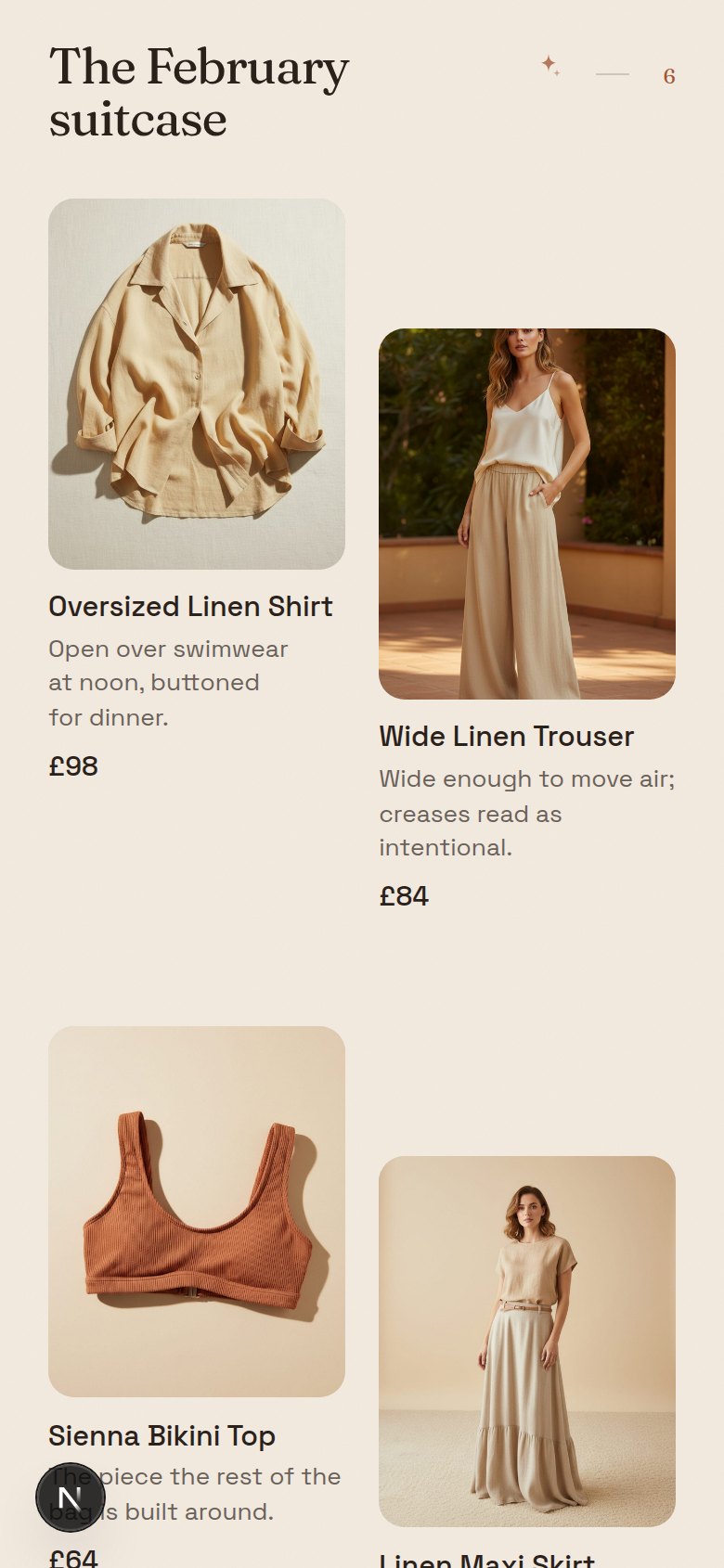 The February suitcase, generated by popuup